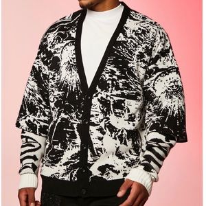 Double layer cardigan